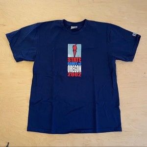 Vintage Nike Tee - Oregon State Games 2002 - Mens M - Navy